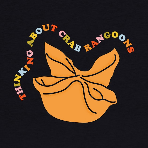 Thinking About Crab Rangoons by Moon Ink Design